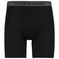 Icebreaker - Anatomica Long Boxers - Merinounterwäsche Gr M schwarz