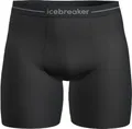 icebreaker Herren Merino 150 Anatomica Long Boxer, Schwarz, Medium