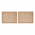 Mikasa Jute-Platzsets, 2er-Set, natürliche Platzsets für rustikale Esstische, 35 x 45cm, rutschfeste Platzsets | Naturdesign
