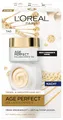L'Oréal Paris Gesichtspflegeset, Anti-Aging Tag und Nacht Feuchtigkeitspflege für straffere Haut, mit Kollagen-Peptid, Age Perfect Kollagen Experte Gesichtscremes, 2 x 50ml