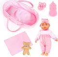 Bayer Babypuppe Cozy 28cm (6-tlg), mit Zubehör
