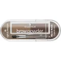essence cosmetics brow powder set, Augenbrauen, Nr. 01 light ; medium, mehrfarbig, 2 Braun-Töne, definierend, sofortiges Ergebnis, matt, vegan, Mikroplastik Partikel frei, Nanopartikel frei (2,3g)