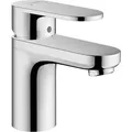 hansgrohe Vernis Blend Einhebel-Waschtischarmatur 100 mit isolierter Wasserführung und Zugstangen-Ablaufgarnitur chrom, Ausladung 108 mm, 71571000