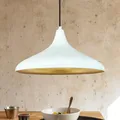 bamyum Champion Hängelampe Küche Weiß Ø35cm Lampenschirm Wohnzimmer, Küchenlampe Deckenleuchte Skandinavische Pendelleuchte Esstisch Vintage, Skandinavisch