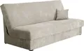 MIRJAN24 Schlafsofa Adela Mini Cord, Couch mit Schlaffunktion und Bettkasten, 3 Sitzer Aufklappbar Sofa (Farbe: Poso 01)