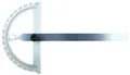WRS Winkelmesser WRS Winkelmesser Gradmesser aus Stahl, mattverchromt, im Etui, 0-180°