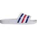 Adidas Unisex Adilette Aqua Badeschuh - 47 - ftwr white/pure ruby/semi lucid blue