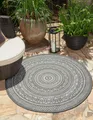 Teppich THE CARPET "Mistra", grau, H:1mm Ø:120cm