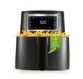 GOURMETmaxx Heißluftfritteuse 4 L Airfryer, Fritteuse mit Touchscreen, 1300 W, 9 Funktionen 8 Programme Minibackofen Pommes Steak nahezu ohne Fett