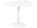 Esstisch weiß 90 cm rund MDF-Platte Metall Boca