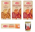 Barilla Pasta di Legumi Testpaket, Hülsenfrüchte pasta nudeln, Reich an Ballaststoffen und Proteinen, glutenfrei - 4x 250 g + Italian Gourmet polpa 400g