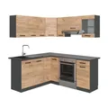 Eckküche Vicco Rick 190 x 46 cm , AP Anthrazit