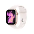 Apple Watch Series 11 GPS 42mm Rose Gold Aluminium Gehäuse mit Sport Band (light blush) - M/L