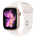 Apple Watch 11 GPS Roségold Alu 42mm Sportarmband Blassrosa M/L MEU44
