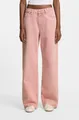 HUGO Loose-fit-Jeans Gamala mit ausgefranstem Saum, Baggy-Fit