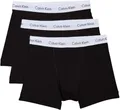 Calvin Klein Herren 3er Pack Boxershorts Trunks Unterwäsche, Schwarz (Black), M