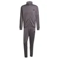 adidas Herren SPORTSWEAR BASIC 3 STRIPES TRICOT TRACKSUIT, Grey Strata, S