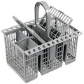 Spares2go Besteckkorb für Geschirrspüler, Universalkorb, kompatibel mit Hotpoint, für Indesit, für Ariston, für Whirlpool, C00257140 (abnehmbarer Griff)