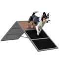 Hunde Agility Steg Agility-Ausrüstung für Hunde mit rutschfest Oberfläche Grau