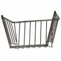 Kerbl Heuraufe LxBxH 75,3x47,5x46,5cm Stababstand 85mm verzinkt Wandbefestigung