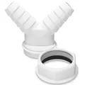 Doppel-Schlauchanschluss Verbinder 1 1/2 Siphon Spülmaschine Waschmaschine