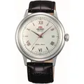 Orient Bambino Herren Automatik Uhr TAC00008W0 weißes Zifferblatt Lederband 30M