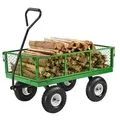 VEVOR Bollerwagen 408,23 kg, Transportwagen, Gerätewagen, Gartenwagen, Handwagen mit 10-Zoll-Reifen und abnehmbaren Seitenteilen aus Netzgewebe