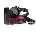 Focusrite Scarlett Solo Studio 4. Gen USB-Audio-Interface für Songwriter, Gitarristen, Sänger und Produzenten, mit Kondensatormic und Kopfhörer für Aufnahme, Komposition, Streams und Podcast
