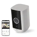 EMOS GoSmart - Smart Home Indoor/Outdoor Kamera - 5MP universale WLAN IP Kamera mit App - Bewegungserkennung, Nachtsicht, Akku - Google Assistant und Alexa Kompatibel - wasserdicht - weiß