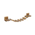 Hängebrücke für Katzen mit Regalen Kletterwand Katzenmöbel Leiter Wandmontage