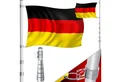 KESSER Fahne, Teleskop Fahnenmast 6,3m + Bodenhülse, 60cm Deutschland-Fahne