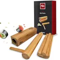 mikamax - Maki Master Set - Bambus Sushi Maker - Komplettes DIY Sushi Set mit Rollmatte und Zubehör - Japanisches Koch- und Geschenkset für Zuhause