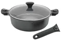 KARL KRÜGER Schmorpfanne Gamma Ø28cm mit abnehmb.Griffen u. Glasdeckel