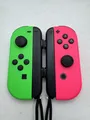 2x Original Nintendo Switch Joy-Con Controller Neon Rot/Grün Mit Schlaufe