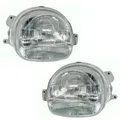 Scheinwerfer Set für Renault Twingo 1 1998-2000 H4 Halogen Streuscheibe LWR