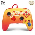 PowerA Verbesserter Kabelgebundener Controller für Nintendo Switch – Oran Berry Pikachu, Gamepad, Game-Controller, Kabelgebundener Controller, Offiziell Lizenziert