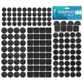 shinfly Filzgleiter Selbstklebend Set 104 Stück - Filz gleiter für Stühle 3mm Dicke - Möbelgleiter Filz Selbstklebend Mit Idealer Klebkraft - Stuhl Filzgleiter für Möbel