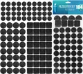 shinfly 104 Stück Filzgleiter Möbelgleiter Selbstklebend Stuhl Möbel 3mm Schwarz