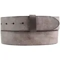 BELTINGER Ledergürtel Wechselgürtel aus weichem Vollrindleder Used-Look 4 cm - Druckknopf-Gü (1-St) braun 90 cm (Gesamtlänge 105 cm)