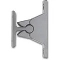 Türhalter mit Klemmmechanismus, Wandabstand 35 mm, Zamak vermessingt