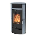FIREPLACE Kaminofen "Hamburg", grau, Speckstein, 8 kW - schwarz