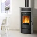 Fireplace Hamburg Kaminofen Stahl Schwarz | Speckstein - Schwarz