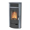 Fireplace Hamburg Speckstein Kaminofen Stahl Gussgrau K2530