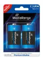 2 MediaRange Premium Alkaline Batterien Baby C LR14 1.5V