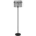 Globo Stehleuchte Gorley, Schwarz, Glas, 152 cm, Fußschalter, Lampen & Leuchten, Innenbeleuchtung, Stehlampen, Stehlampen
