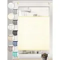 Sonello Plissee ohne Bohren Rollo Klemmfix für Fenster & Tür Lichtschutz, blickdicht, ohne Bohren, verspannt, Klemmfix, 90cm x 120cm Creme Faltrollo, Easyfix, Sonnenschutzrollo, Jalousie 90 cm x 120 cm