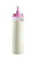 Bestron Teigportionierer mit Skala, Teigdosierer für 700 ml, für Crepes, Poffertjes, Pfannkuchen, Waffeln, Muffins oder Donutteig, Farbe: Weiß, Rosa