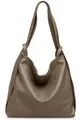 Caspar Schultertasche 2 in 1 XL Leder Damen Rucksack Tasche - PREMIUM LINE - Modell No.786, robust, elegant & unempfindlich - 100% Echtleder - Handmade in Italy