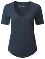 Tentree Womens Treeblend V-Neck T-Shirt moonlit ocean heather - Größe XS