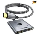 HDMI Switch 4K 60Hz WARRKY 2 in 1 Splitter 2K